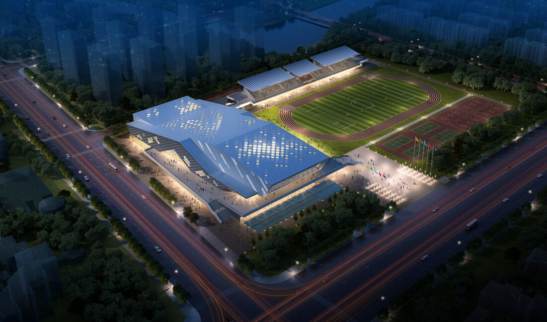 無(wú)錫全民健身中心雕塑群